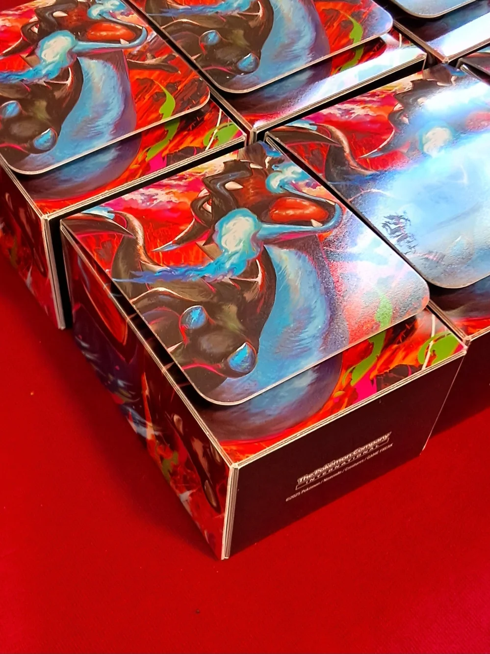 2025 Pokémon Charizard X Deck Boxes Set of Six With Dividers NM-MINT